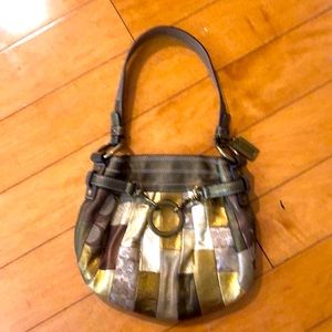 Coach Small Bag Bronze and Gold